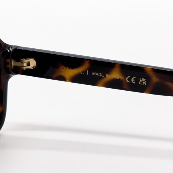 NEW GUCCI GG1342S 003 SUNGLASSES UNISEX HAVANA EYEWEAR - Picture 9 of 10